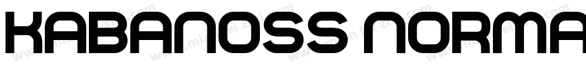 Kabanoss Normal字体转换